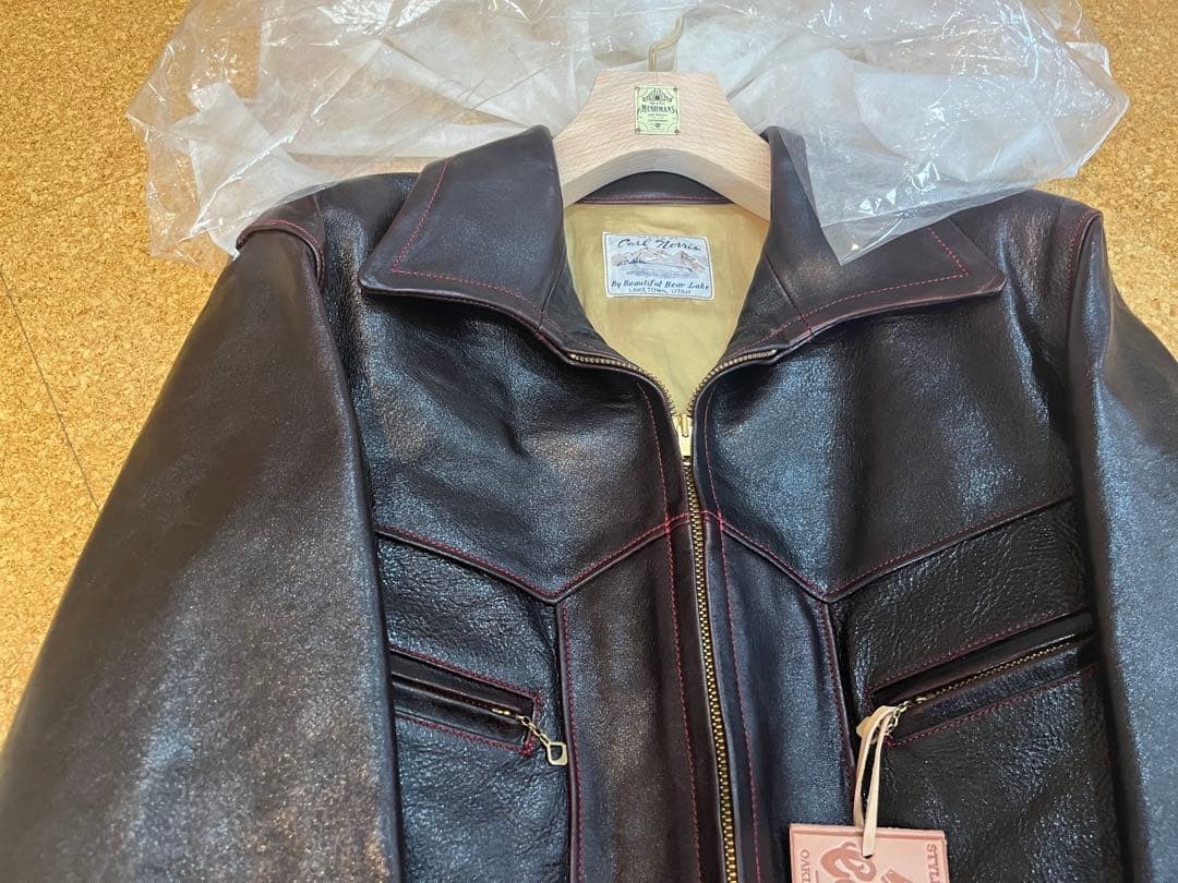 Rainbow Country x MUSHMANS Leather Jacket 44 | eBay