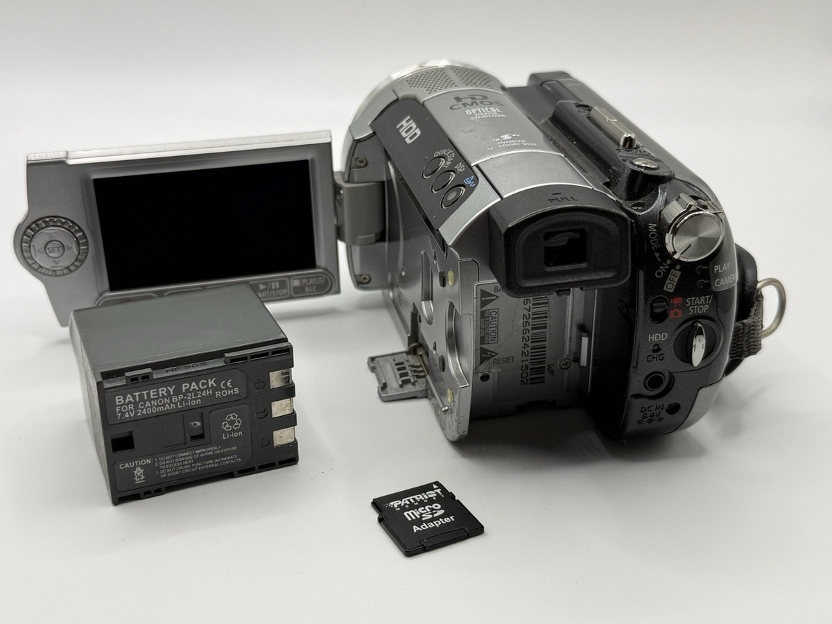 Canon HG10 HD HDD Camcorder 10x Zoom Tested Works Needs Battery | eBay