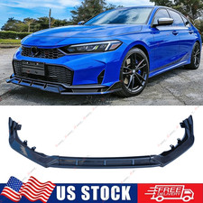 For Honda Civic Sedan Hatch 2025-up Carbon Fiber Style Front Bumper Lip Splitter