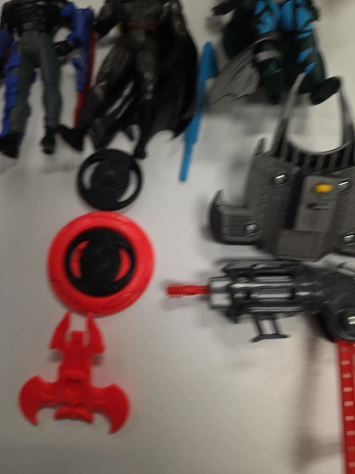 Lote de figuras de acción Kenner Batman Forever 1995 + Wayne Manor Batcave Robin Cycle Foto 4 de 4