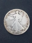1917 D   WALKING LIBERTY HALF DOLLAR   REV MM          GOOD