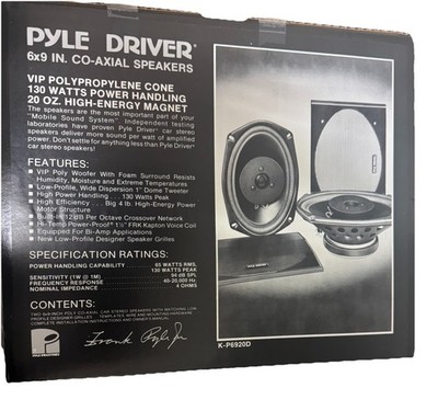 Pyle Driver K-P6920D Old School 6x9 Speakers
