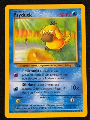 Pokemon Psyduck 53/62 Fossil Common (NM) Italian
