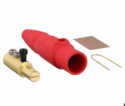 Hubbell HBL300MR Single Pole Male Plug, Series 16 , Red