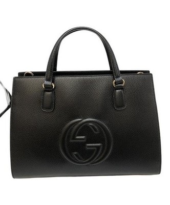 Gucci Interlocking Soho Schultertasche Modellnummer 607721 Schwarz Damen