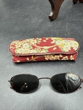 Vintage Clip On Tinted Sunglasses Metal Magnetic Frame With