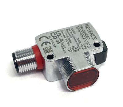 Keyence PR-G61CBD Self-Contained Retro-reflective Sensor M12 Connector, 4.2 m