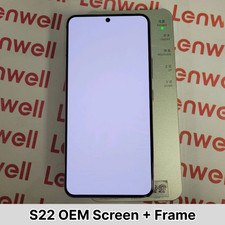 DISCOUNT Original OEM for Samsung Galaxy S22 LCD Display Screen w/ Midframe