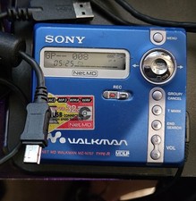 Sony Minidisc Net MD Walkman MZ-N707 Type R, Recorder w/ Many Accessories Works