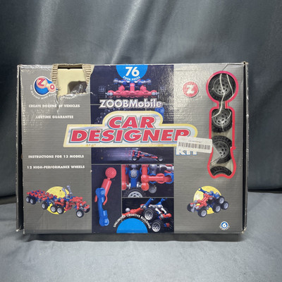Rare Sealed Large 76 Piece ZOOBMobile Car Designer Kit Box Sealed But Torn