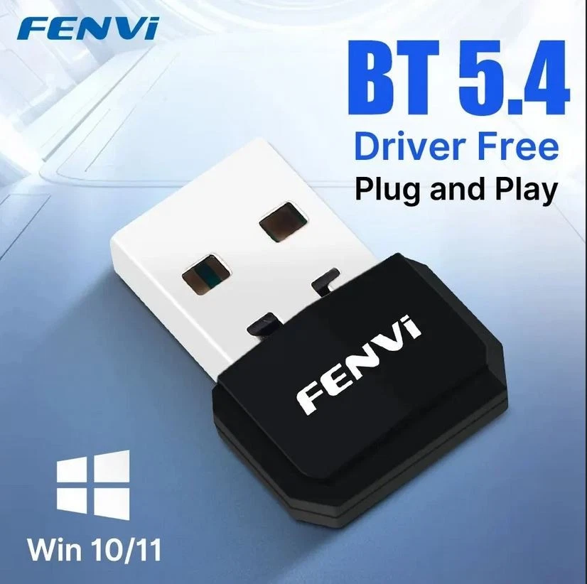 Clé USB Bluetooth 5.4 FENVI, Mini Adaptateur Dongle pour Windows 7, 8.1, 10, 11 - Photo 1/1