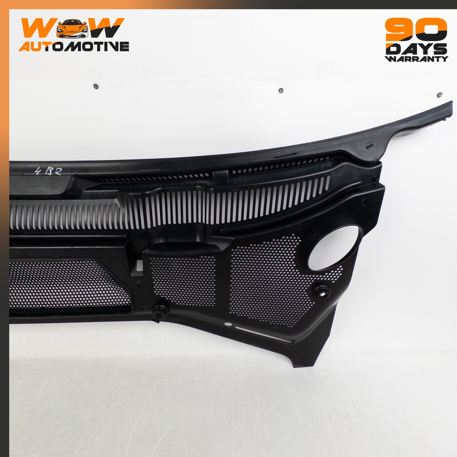 04-13 BENTLEY CONTINENTAL GTC FRONT WINDSHIELD COWL PANEL TRIM COVER BLACK OEM