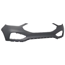 BLACK FRONT BUMPER COVER FOR 2019-2024 FORD EDGE W/O PARK ASSIST #FO1014135