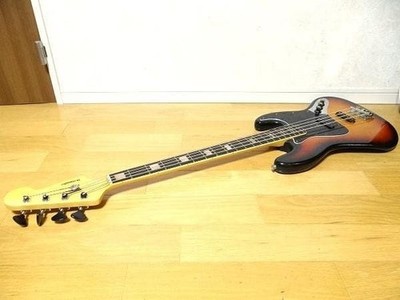 Electric Bass Guitar Westminster 70's Sunburst Steel Adjustable