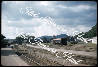 Railroad White River Junction Vermont 35mm Slide 1950s Kodachrome