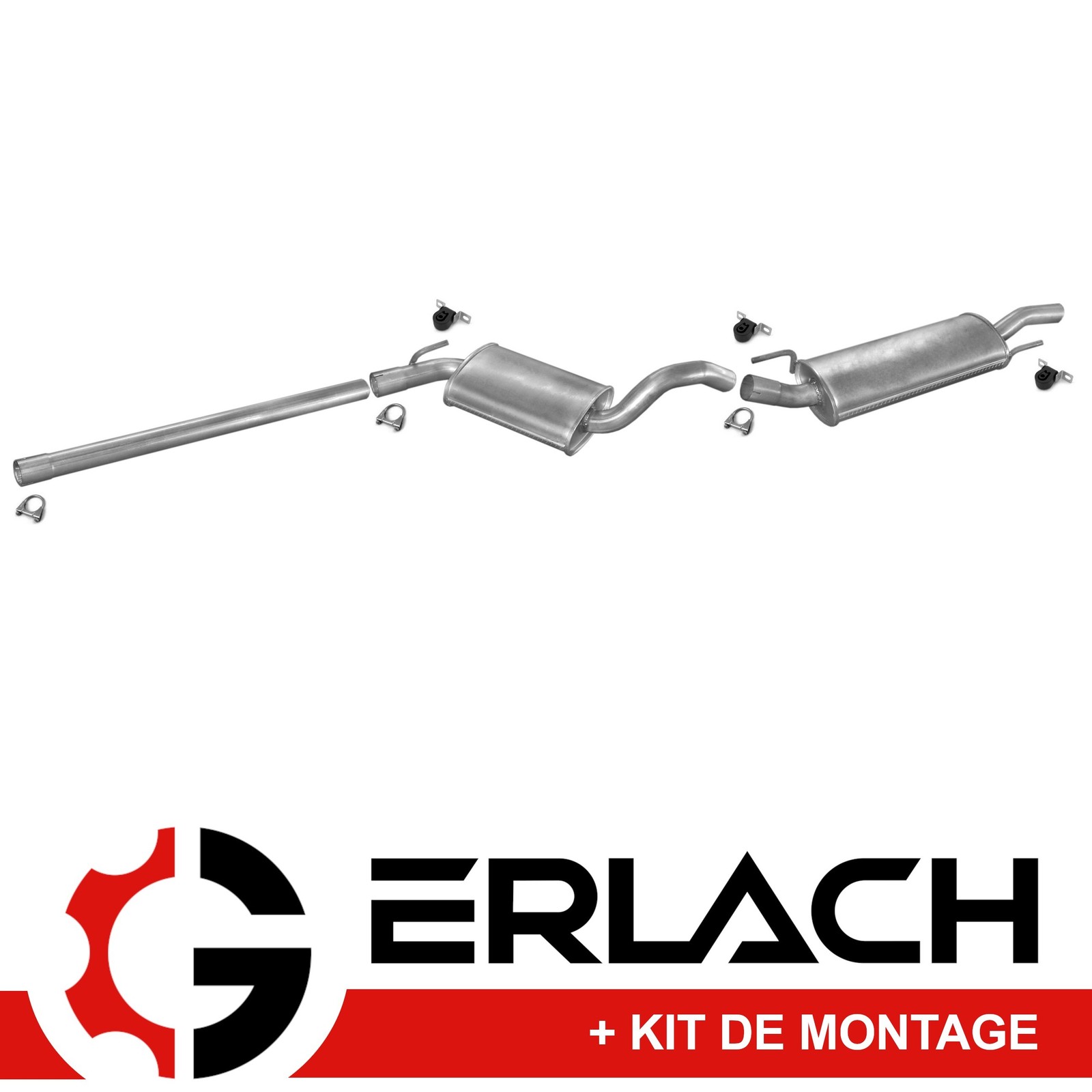 Silencieux arriere pot echappement Golf 3 1.8 1.9D 1.9TD 1.9GTD ligne echappement 1H1