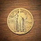 1924 Standing Liberty Quarter - Good Condition - Old US 90% Silver