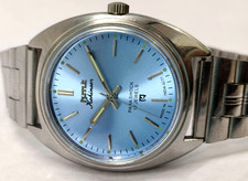 Vintage HMT Kohinoor Blue 17 Jewels Mechanical Hand Winding Men's Wrist Watch