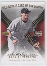 2007 Upper Deck MLB Rookie Card of the Month Troy Tulowitzki #ROM-7 RC 0c2. rookie card picture