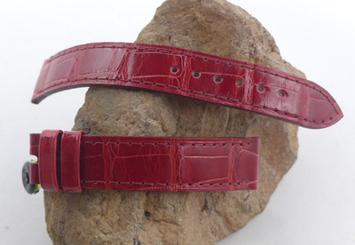 Original Chopard Leder Armband rot für Falt- und Dornschließe 15/14mm