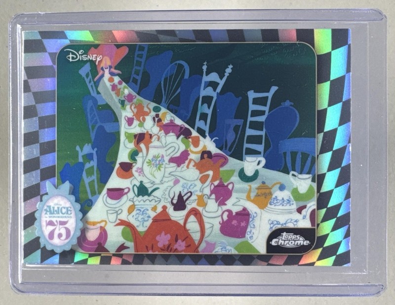 A Mad Tea Party 2026 Topps Chrome Disney Alice in Wonderland 75th Anniversary