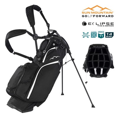 Sun Mountain Carry Bag - Eclipse Three-5 14-fach Golf Standbag - schwarz weiß
