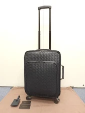 Bottega Veneta four-wheeled carry-on bag navy 14.3*18.5*10.2 inch