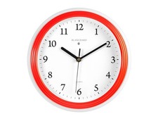 Montre Murale Ronde Blanche Rouge 26 Cm Maison