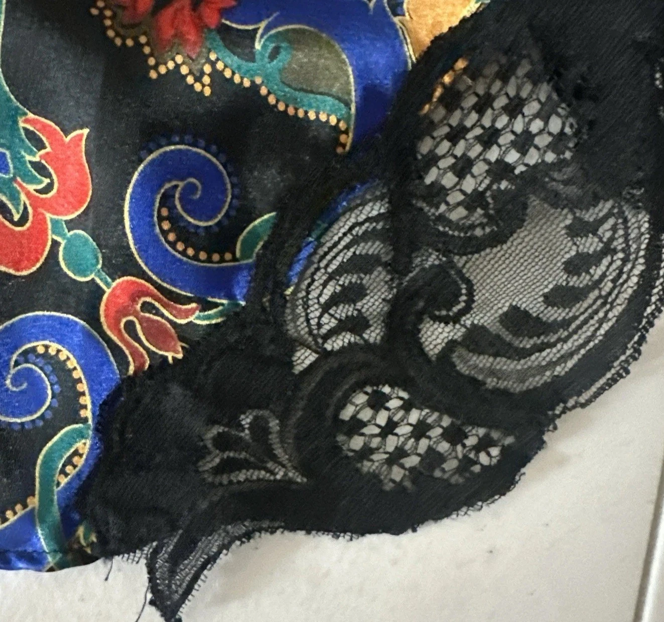 UNDERCOVER Abito vestito slip lingerie pizzo nero Victoria's Secret etichetta oro vintage taglia med