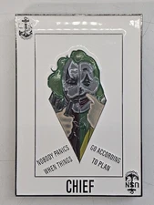 Heavy 4" Navy US Navy Chief Pride CPO Challenge Coin - Joker Variant