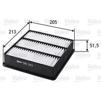 Valeo Luftfilter Filtereinsatz FüR Mitsubishi Lancer VII Station Wagon 1.6 2.0