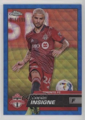2023 Topps Chrome MLS Blue Wave Refractor 18/199 Lorenzo Insigne #44 p6a