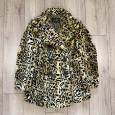 Vivienne Westwood Anglomania Leopard Print Faux Fur Jacket Size EU 42 / Medium