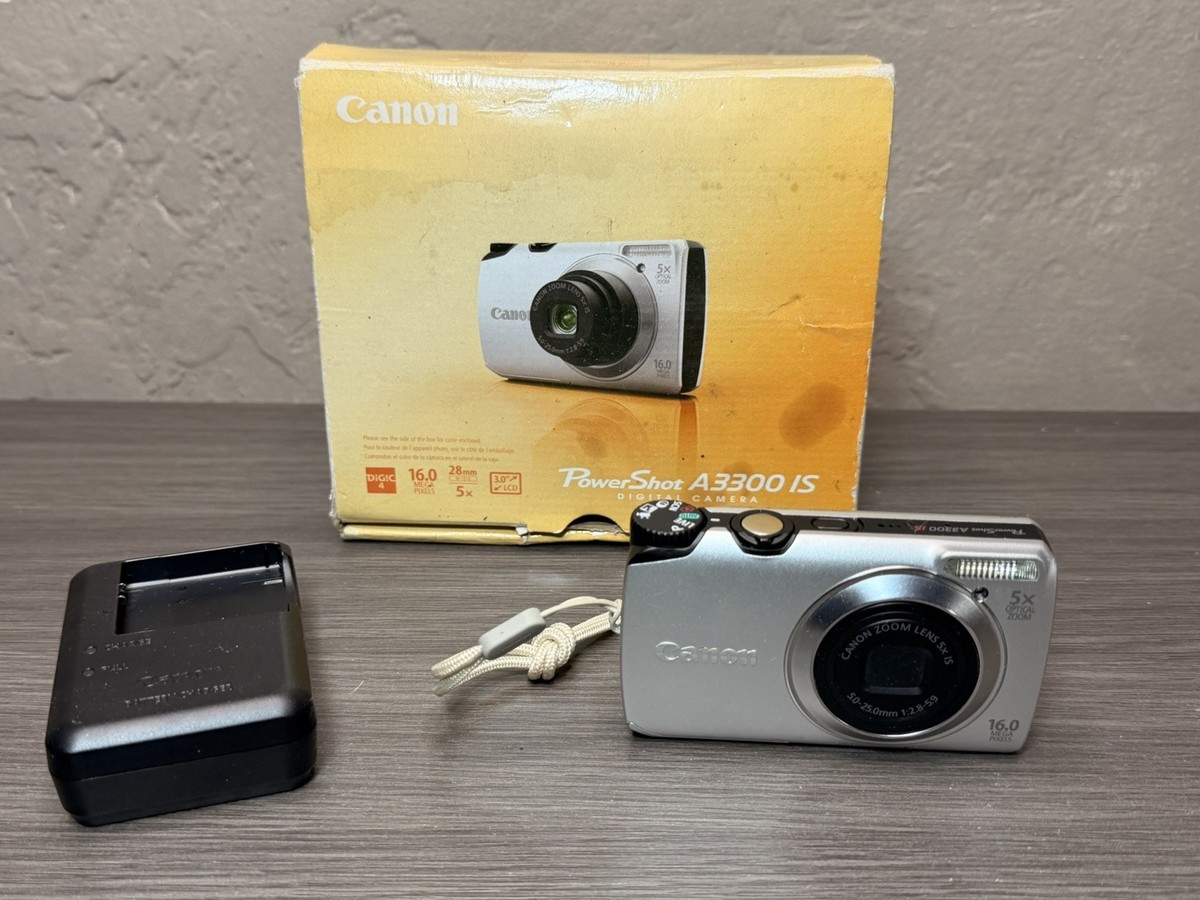 Canon PowerShot A3500 IS 16.0MP Digital Camera - Black 13803134681 