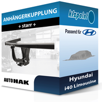 Auto HAK AnhäNgekupplung Starr Passend für Hyundai I40 Limousine 05.2015-Jetzt