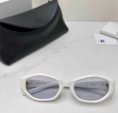 Gentle Monster Miro W2 Sunglasses White/Gray With Case New | eBay