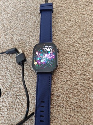 Reflex Active Series 29 Amoled Blue Navy Premium Calling Smartwatch