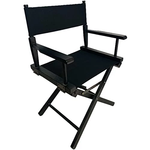 Juego de 2 fundas de repuesto de lona para silla de directores de 18""L X 15""W negras Foto 3 de 4