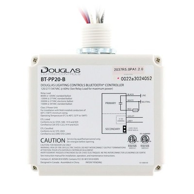 UNIVERSAL-DOUGLAS BT-PP20-B BLE INTELLIGENT RELAY POWER PACK LIGHTING CONTROLLER
