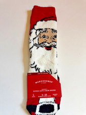 Wondershop Santa Socks Womens or Unisex Adult Size Christmas Holiday Gifts New