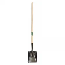 Union Tools 40184 Square Point Shovel, 44 In L Hard Wood Handle
