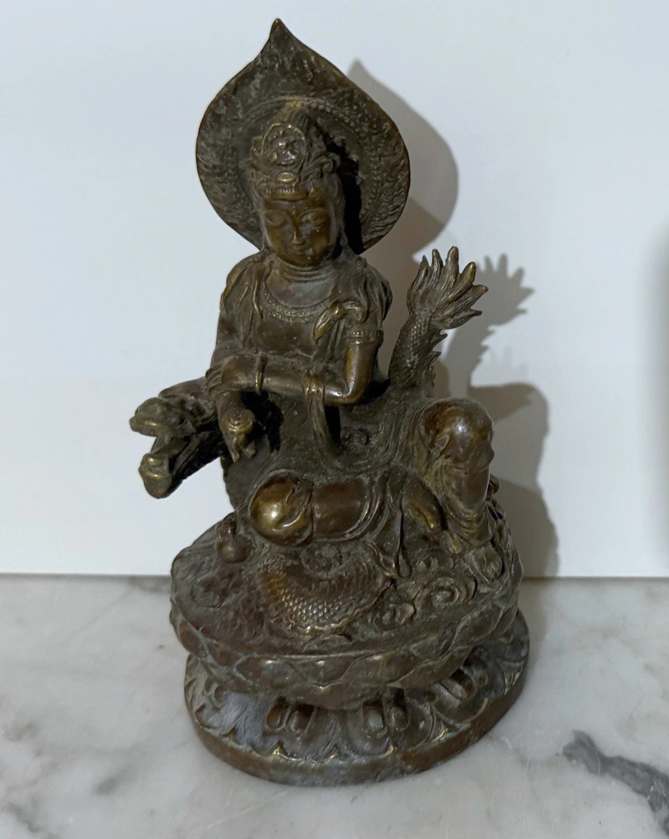 古董原始中国风青铜佛像和雕像| eBay