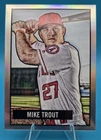 2017 Bowman MIKE TROUT REFRACTOR 1951 Bowman Reproduction Card #9 LA Angels