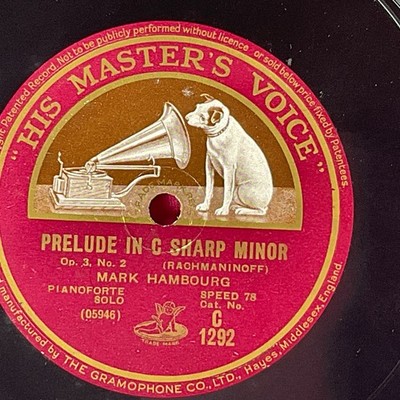 Prelude In C Sharp Minor/Polonaise In A Major 78 RPM Single Record