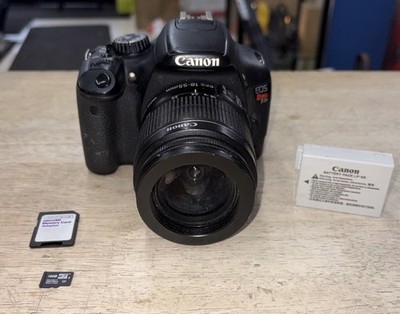 Canon EOS Rebel T2i 18MP DSLR Camera W 18-55mm Lens & Battery