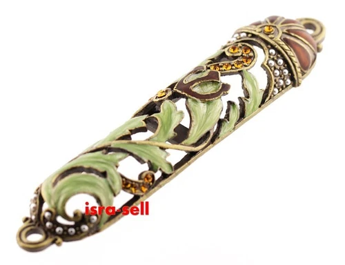JEWISH MEZUZAH CASE FOR DOOR - Israel Judaica Judaism - Mezzuza - Gift