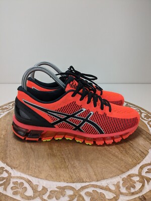 Asics Womens Gel Quantum 26.5 CM T6G6N Orange Coral Black Running Shoes Size 7