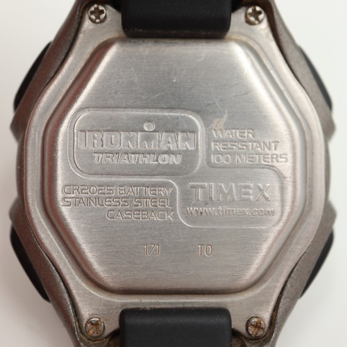 Timex Ironman Triathlon Watch Unisex 34mm Digital Black Indiglo w New Battery - Picture 15 of 15