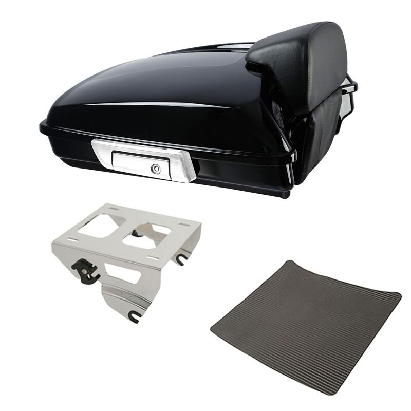 Razor Trunk Backrest Solo Mount Rack Fit For Harley Touring Road