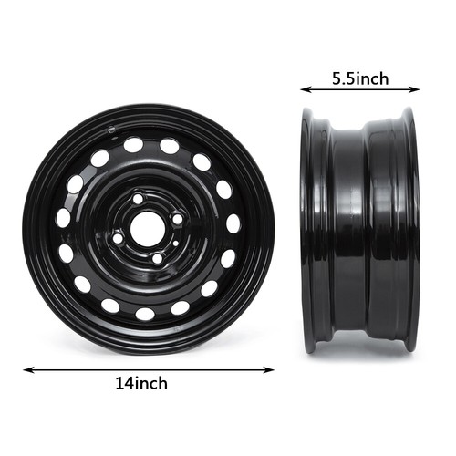 New Wheel For 2006-2017 Hyundai Accent 14 Inch Black Steel Rim - Bild 7 von 14